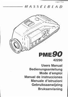 Hasselblad PME 90 manual. Camera Instructions.